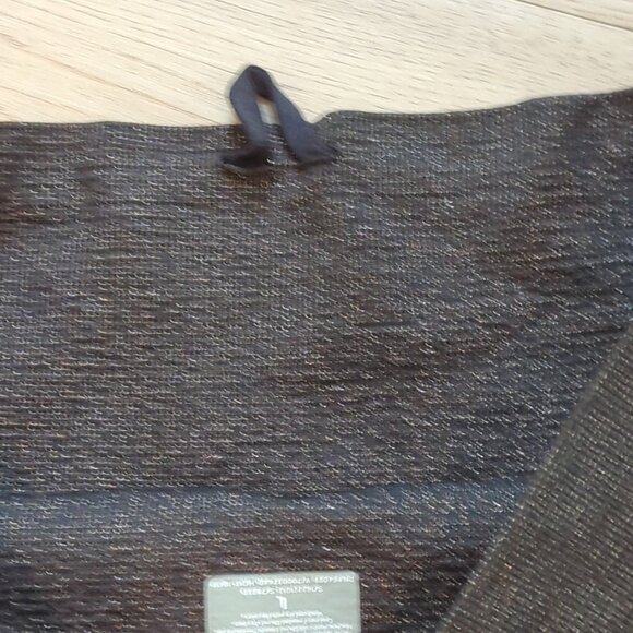 Athleta L Shimmer Seamless Espresso Drawstring Leggings Unstinkable NEW-lp347 - Picture 4 of 12